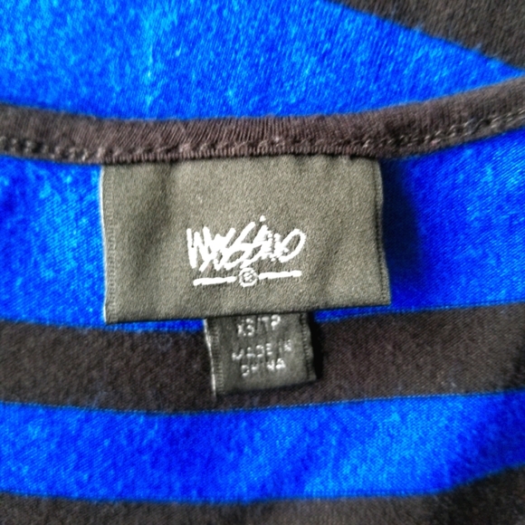 Mossimo Blue & Black Stripe Bodycon T-Shirt Dress - Picture 5 of 7